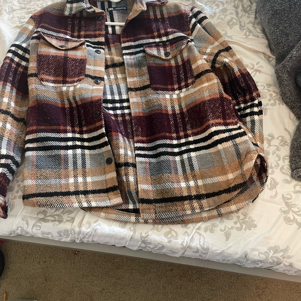 Zara flannel jacket